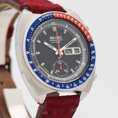 Vintage Seiko Chronograph Reference 6139-6002 Pepsi Bezel, 1976