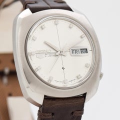 Vintage Seiko Day-Date Reference 6119-7080 Stainless Steel Watch, 1969