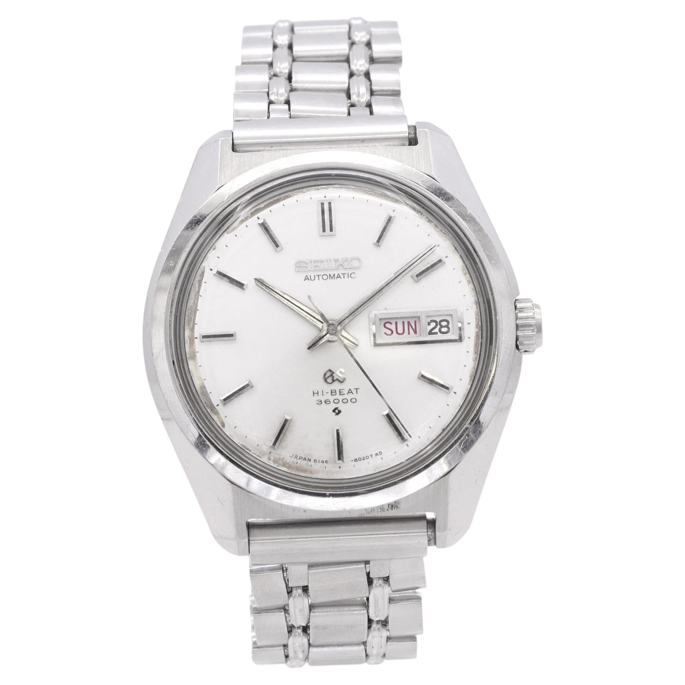Vintage Seiko Grand Seiko Hi-Beat 36000 Automatic Watch Ref 6146-8000