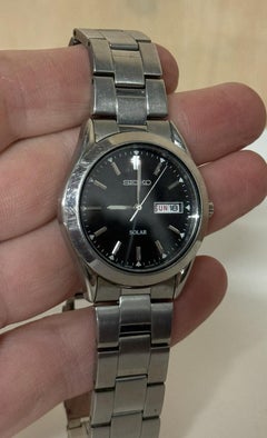 ViNTAGE SEIKO JDM SOLAR SBPX083 UNISEX WRIST WATCH UNUSED IN MANY YEARS