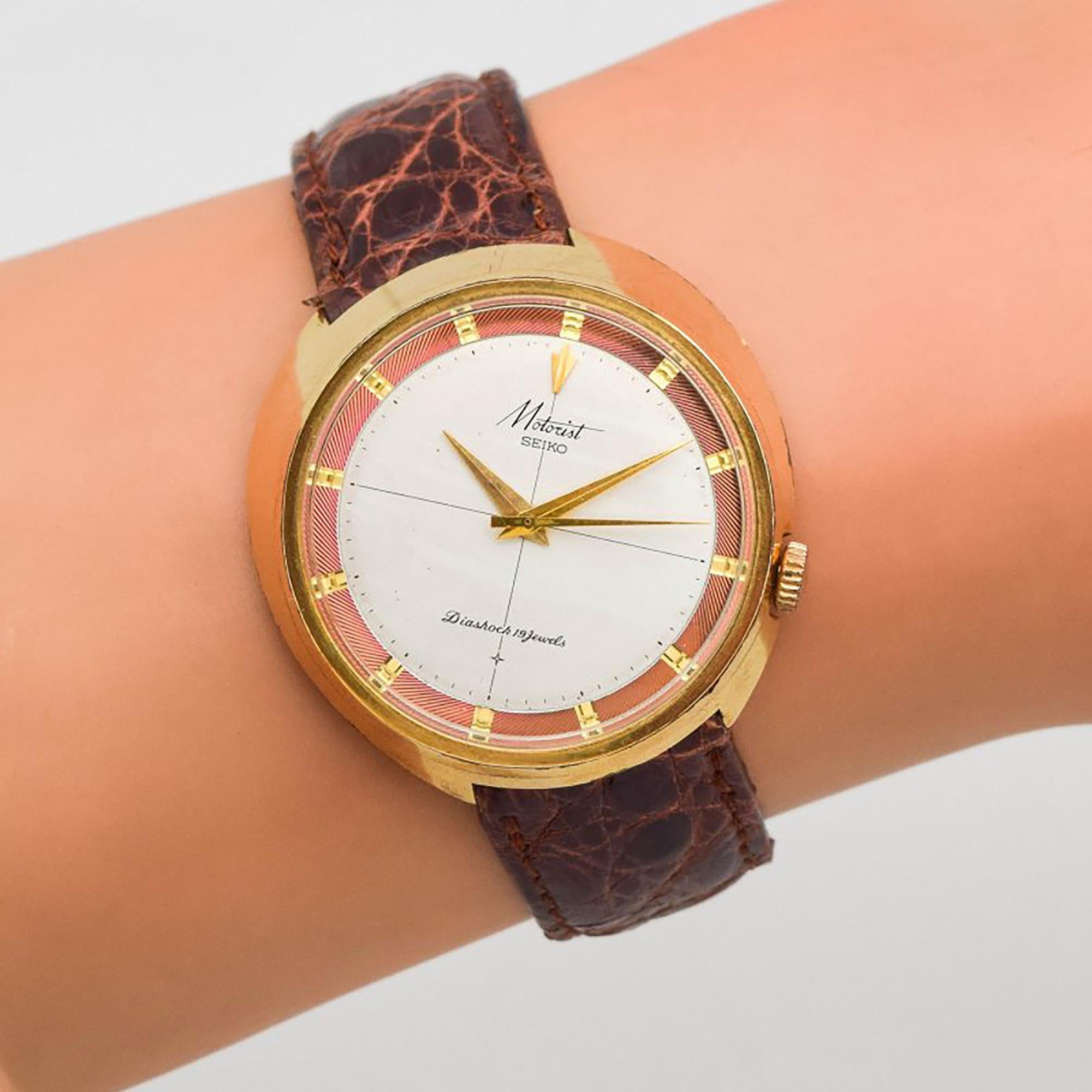 Vintage Seiko Motorist Drivers Watch, 1960s For Sale 1