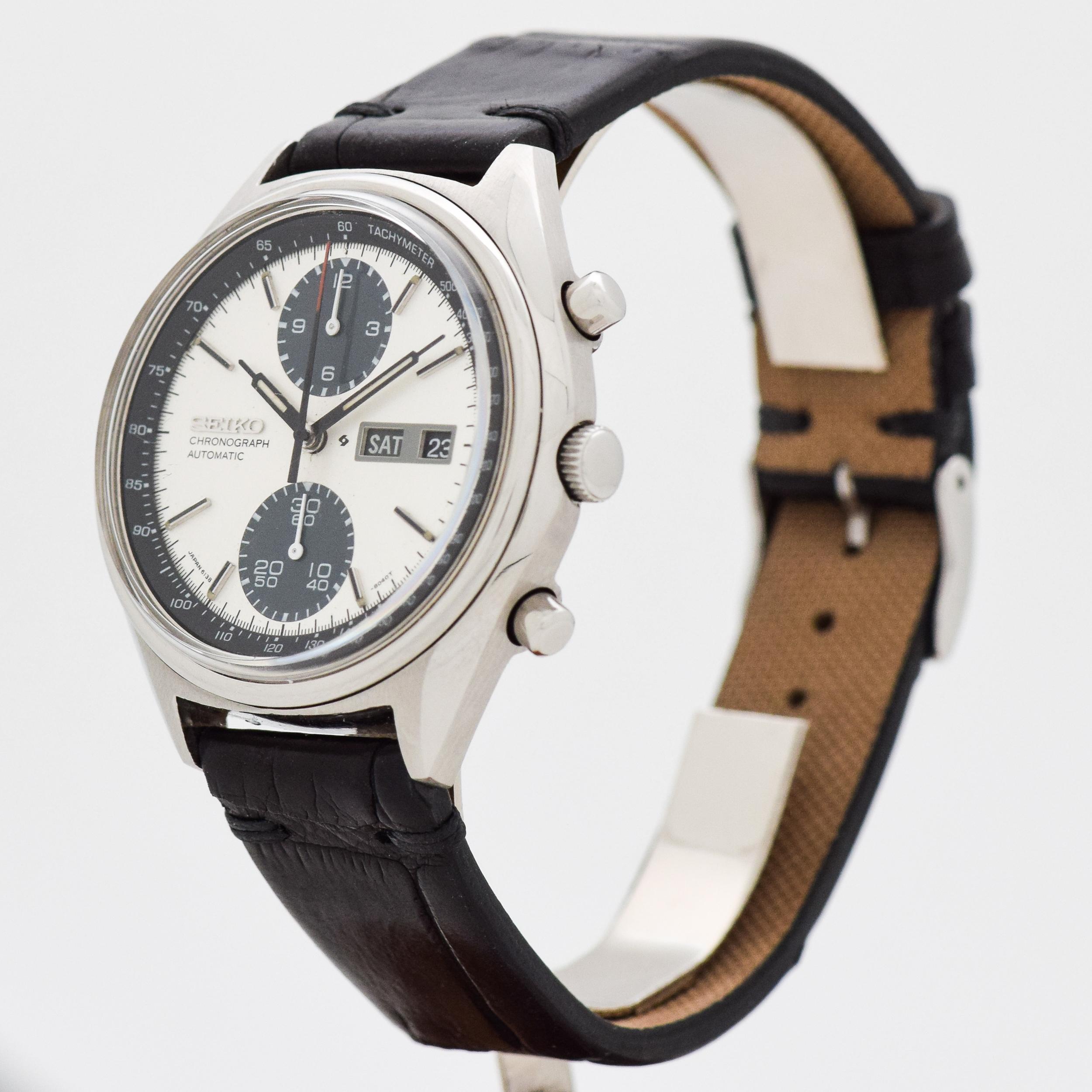 seiko panda chronograph automatic