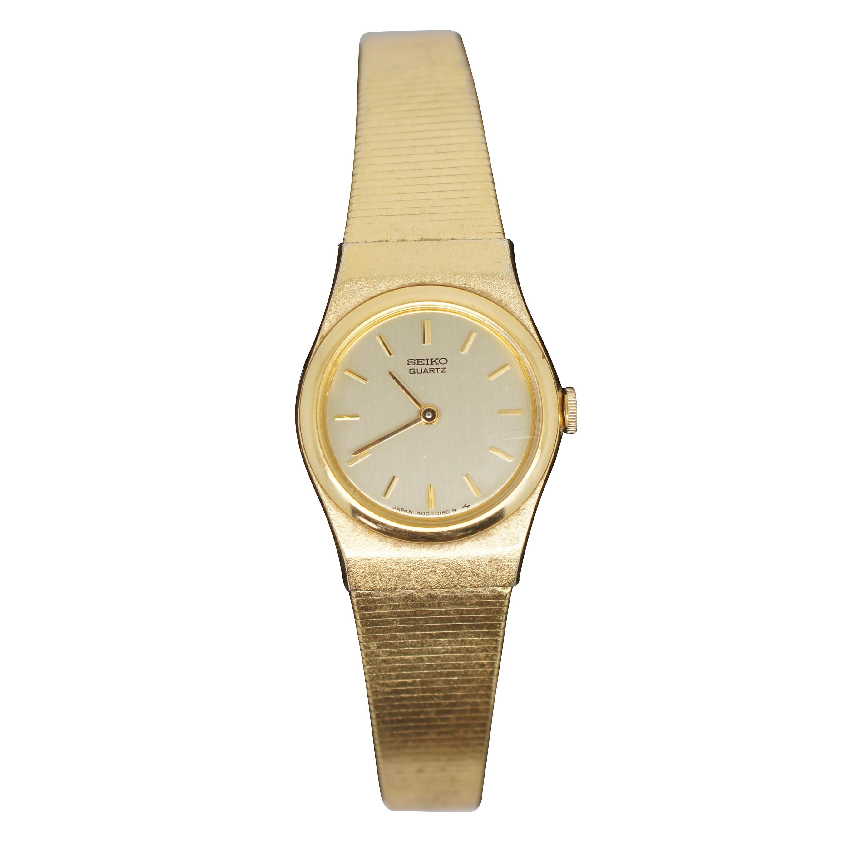 seiko ladies gold watch vintage