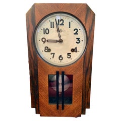 Vintage Seikosha Art Deco Wall Clock 