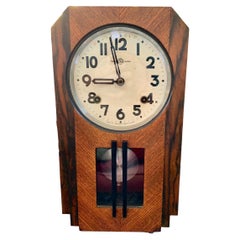 Vintage Seikosha Art Deco Wall Clock