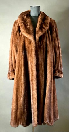 Vintage Brown Mink Coat