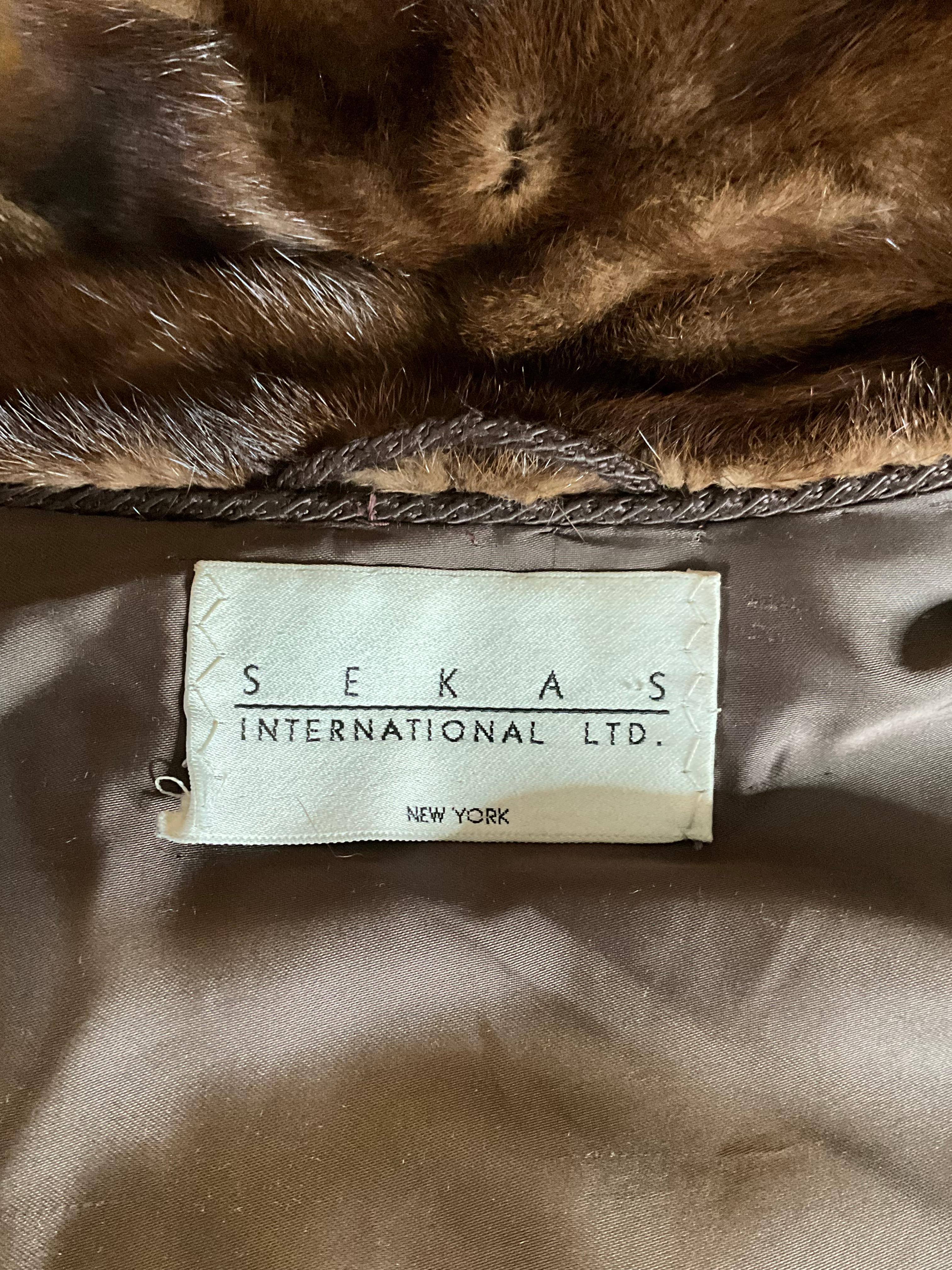 Vintage Brown Mink Coat For Sale 3