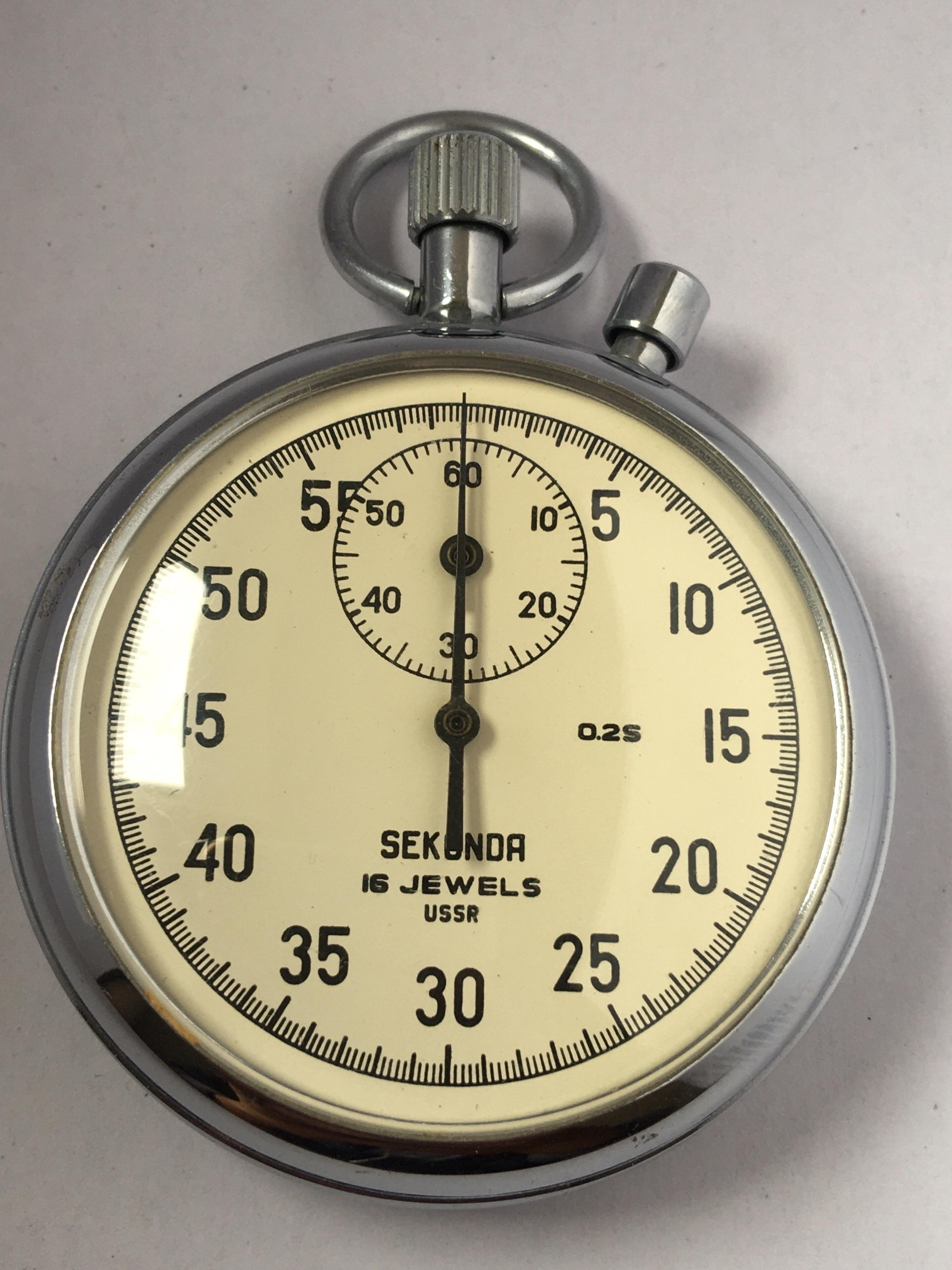Vintage Sekonda Mechanical Stopwatch 2