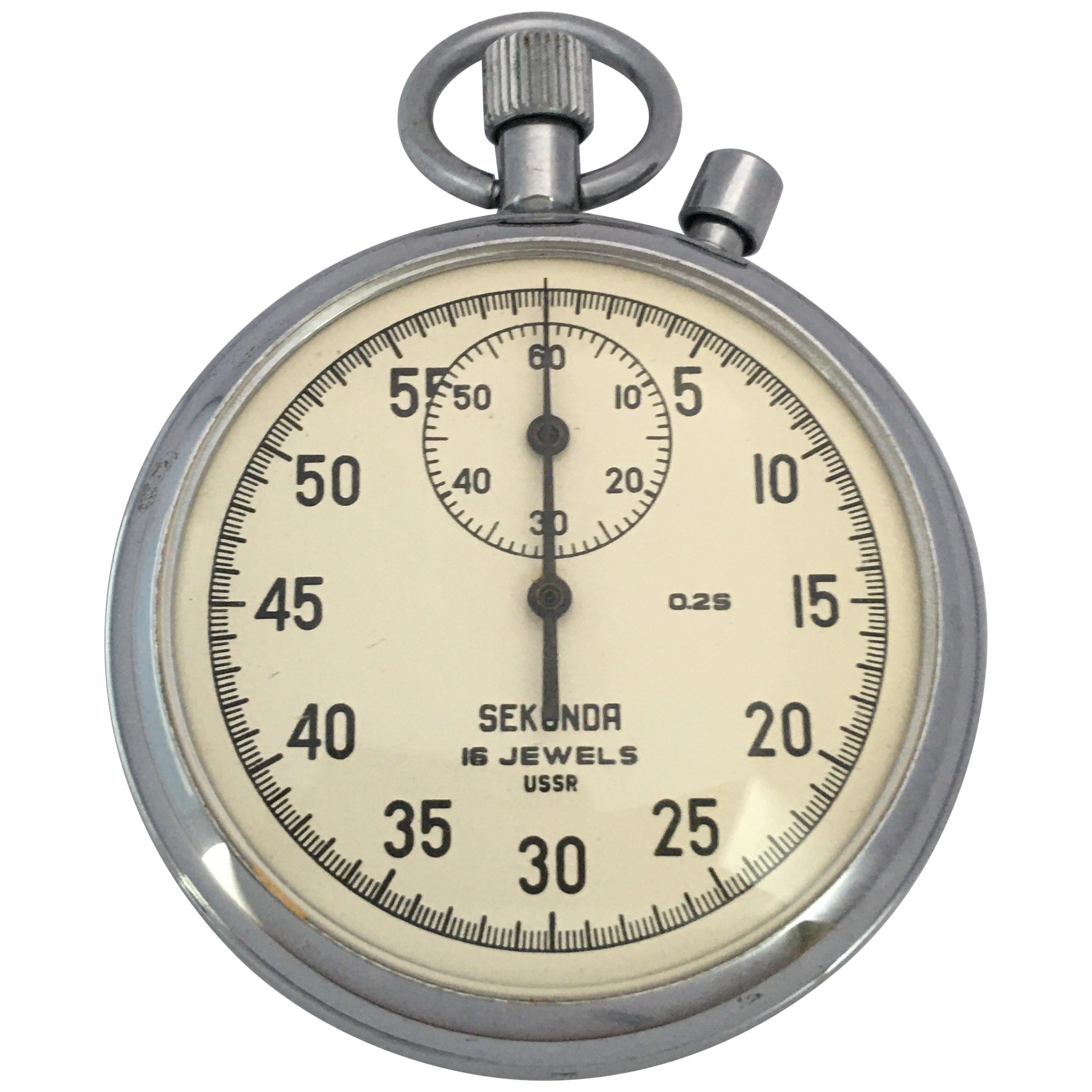 Vintage Sekonda Mechanical Stopwatch