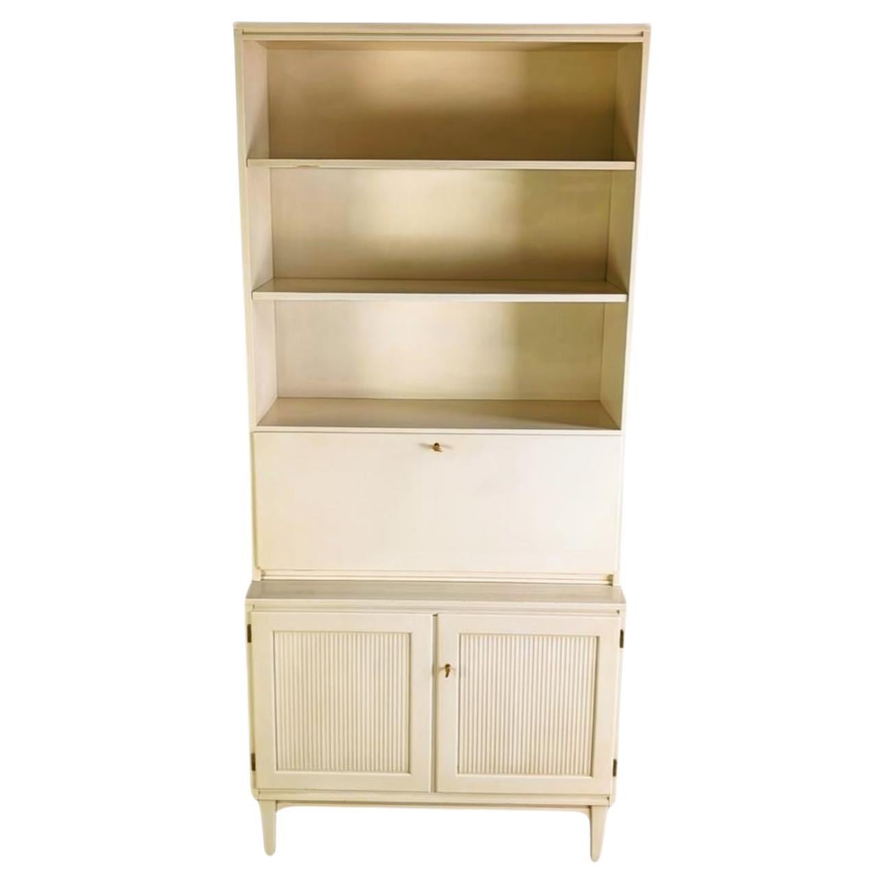 Vintage Sekretär Svante Skogh Bücherregal Schrank shabby Midcentury