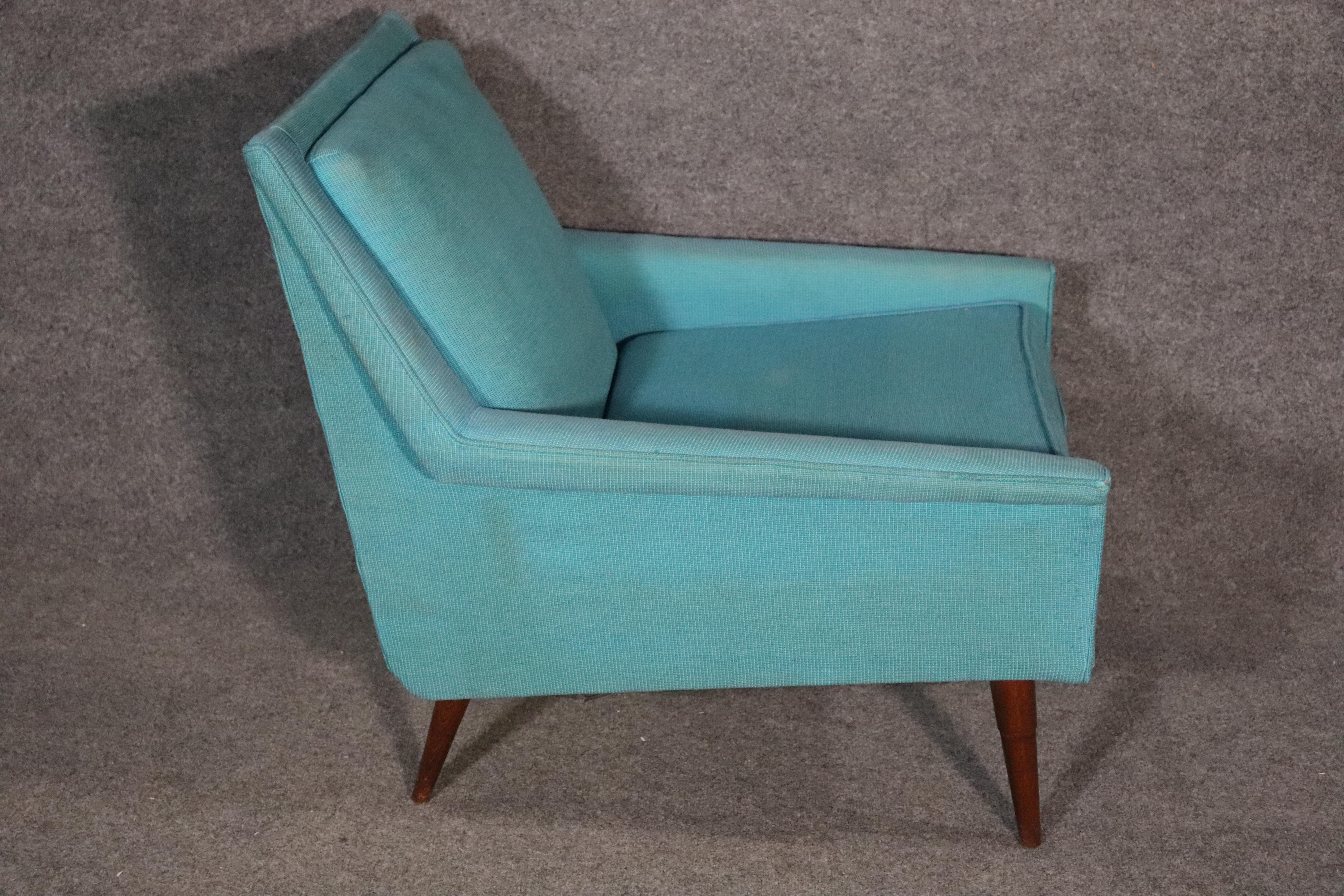 Fabric Vintage Selig Accent Chair For Sale