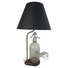 Vintage Seltzer Bottle Lamp