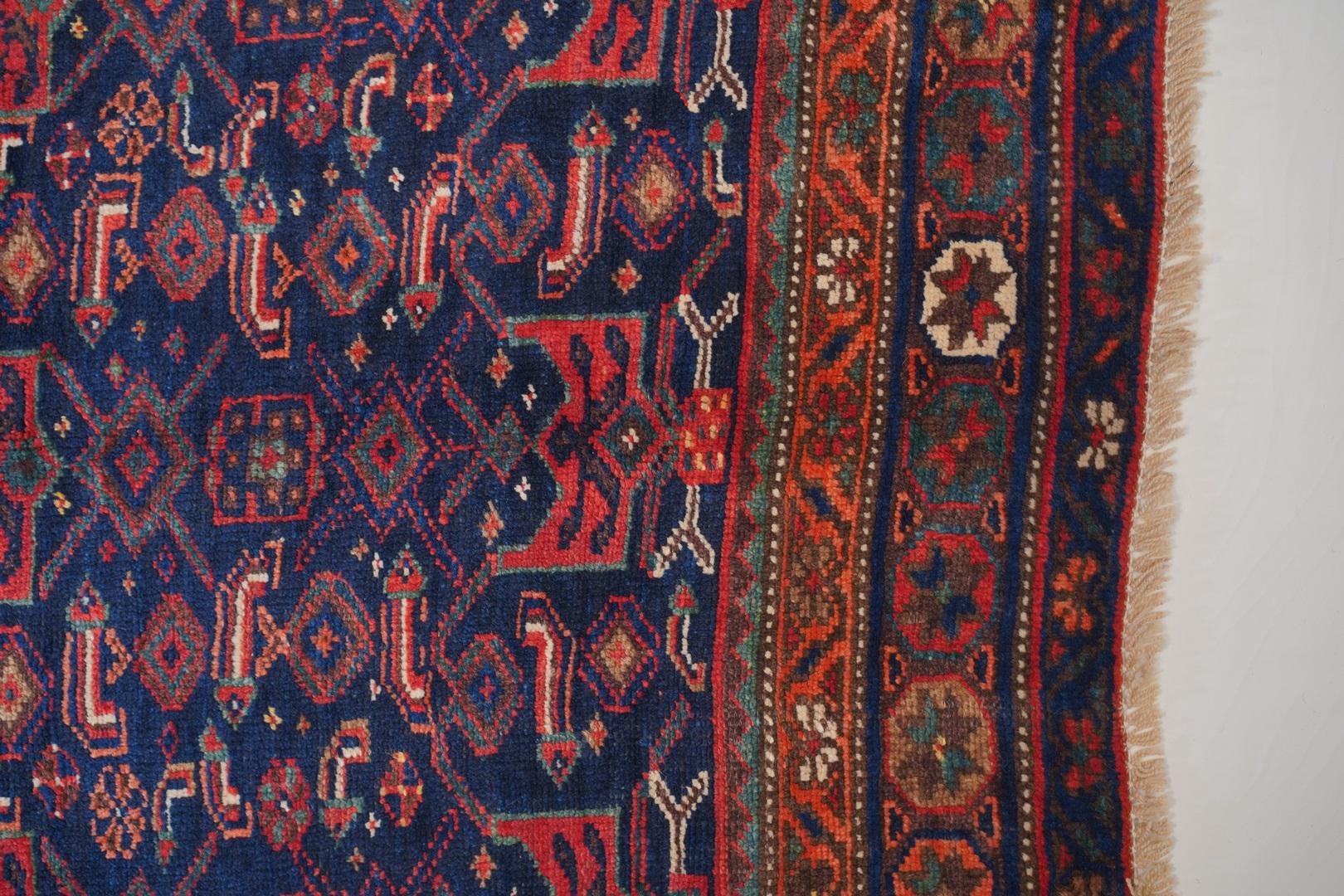 Persian Vintage Semi Antique Malayer For Sale