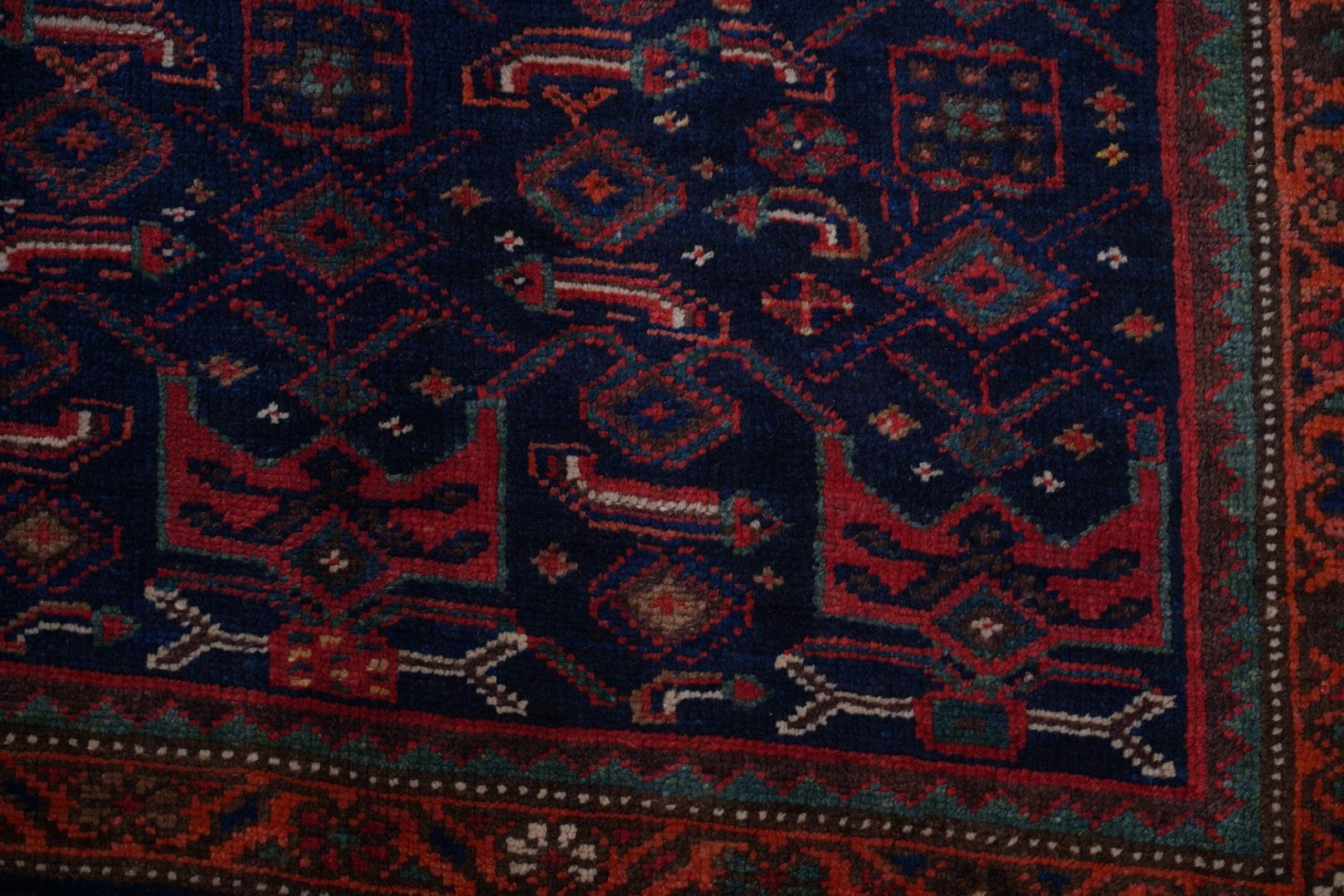 Wool Vintage Semi Antique Malayer For Sale