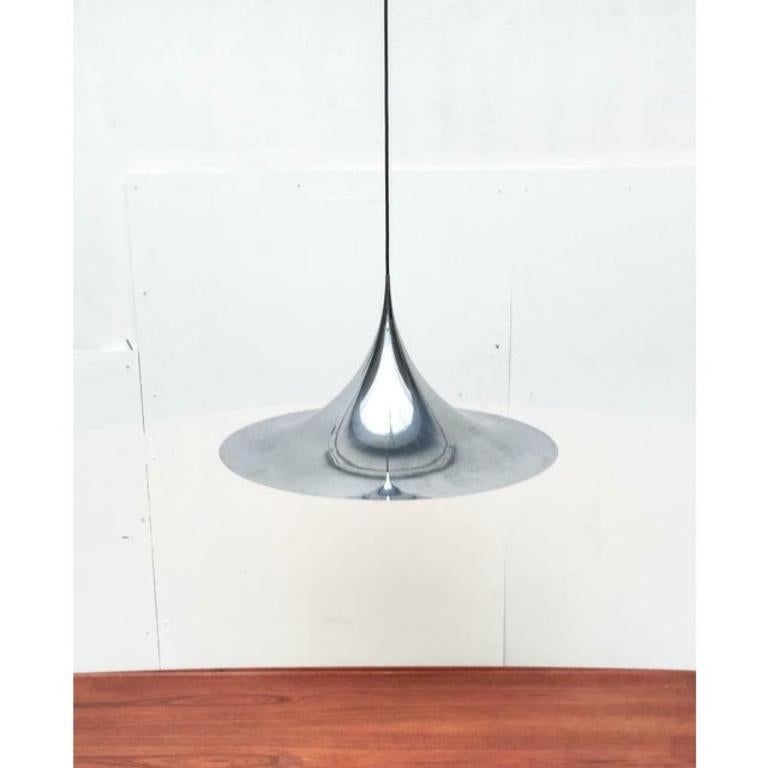 Métal Semi-lampe suspendue vintage par Bondrup & Thorup pour Fog & Mørup en vente