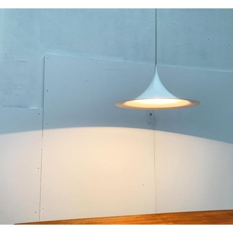 Vintage Semi Pendant Lamp by Bondrup & Thorup In Excellent Condition For Sale In Hamburg, DE