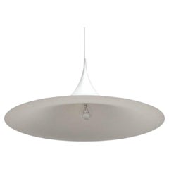 Semi-lampe suspendue vintage en blanc par Bondrup & Whiting pour Fog & Mørup