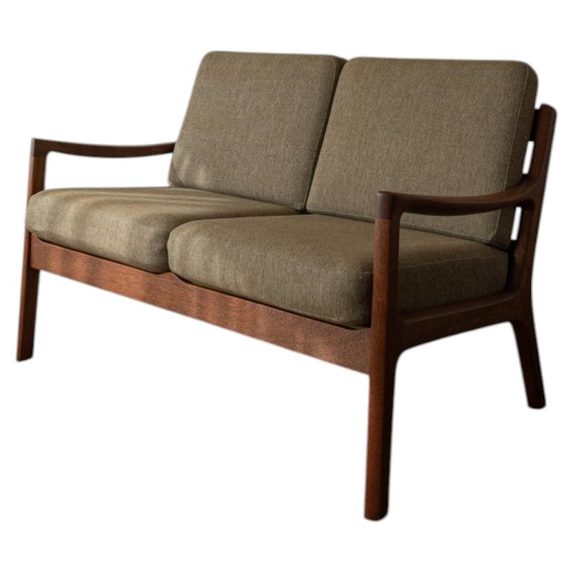 Vintage Senator Two-Seater Sofa by Ole Wanscher for Cado, Danish Teak, 1960s