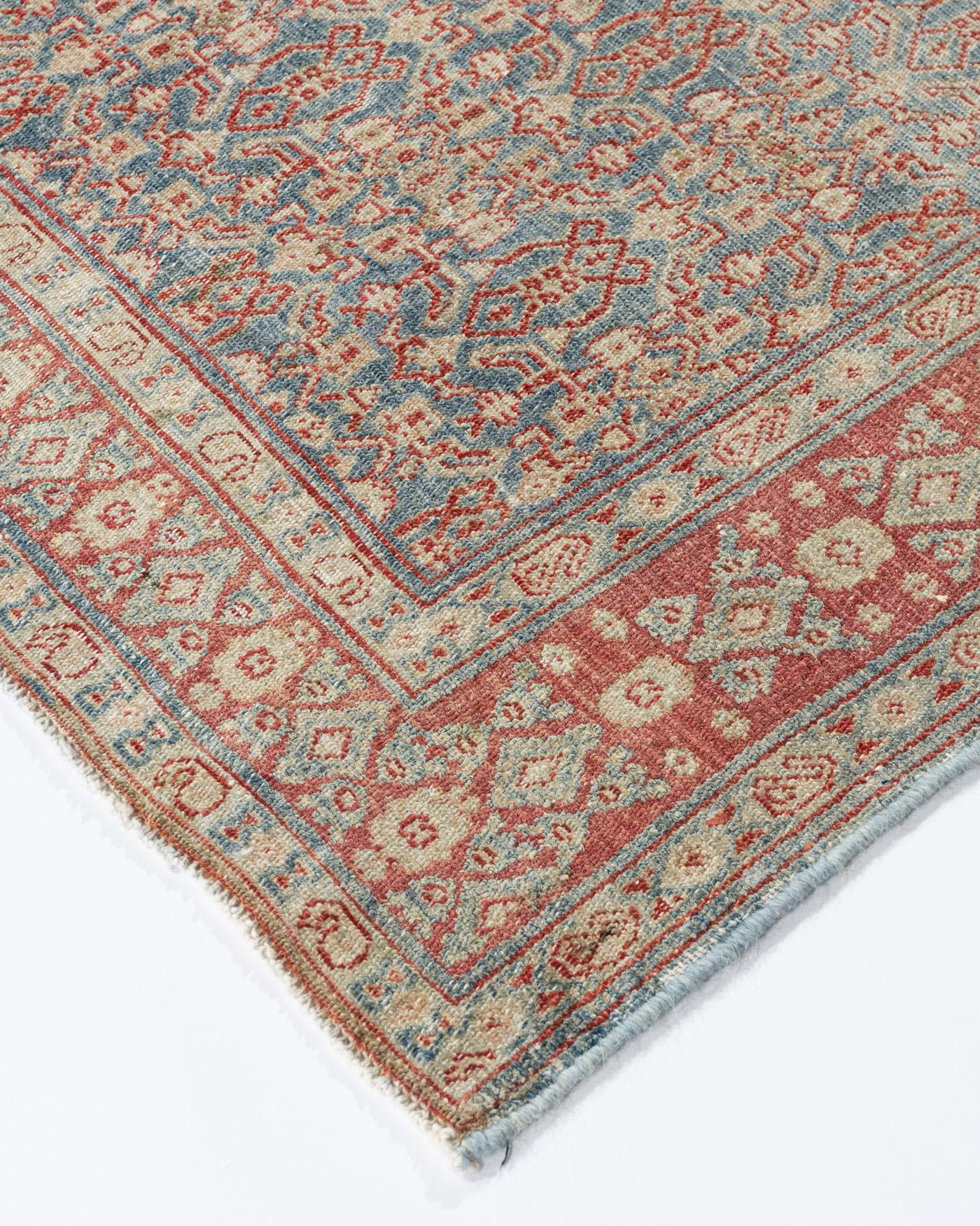 Vintage Senneh Persian rug 3'8 X 4'1