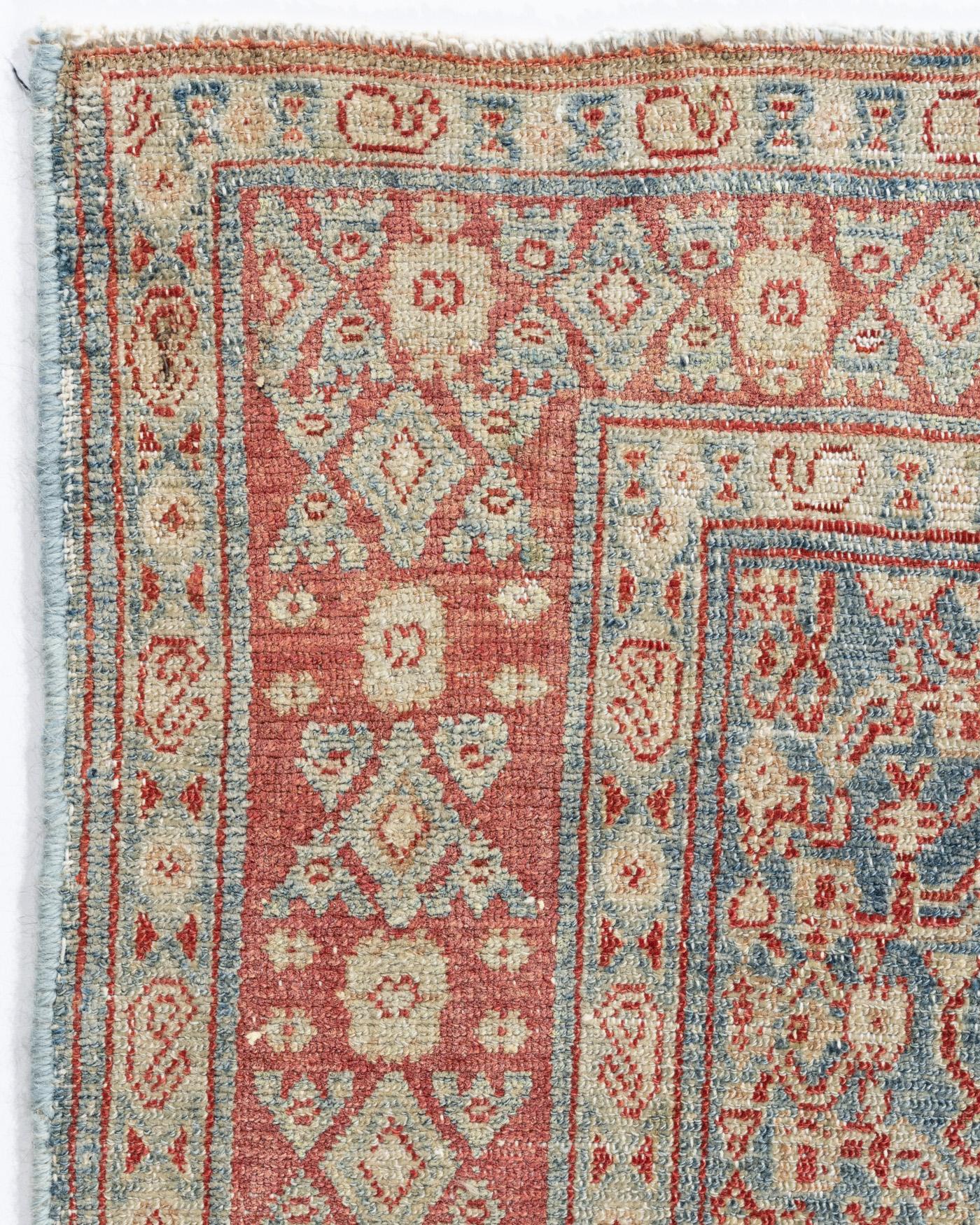 Hand-Woven Vintage Senneh Persian Rug  3'8 x 4'1 For Sale