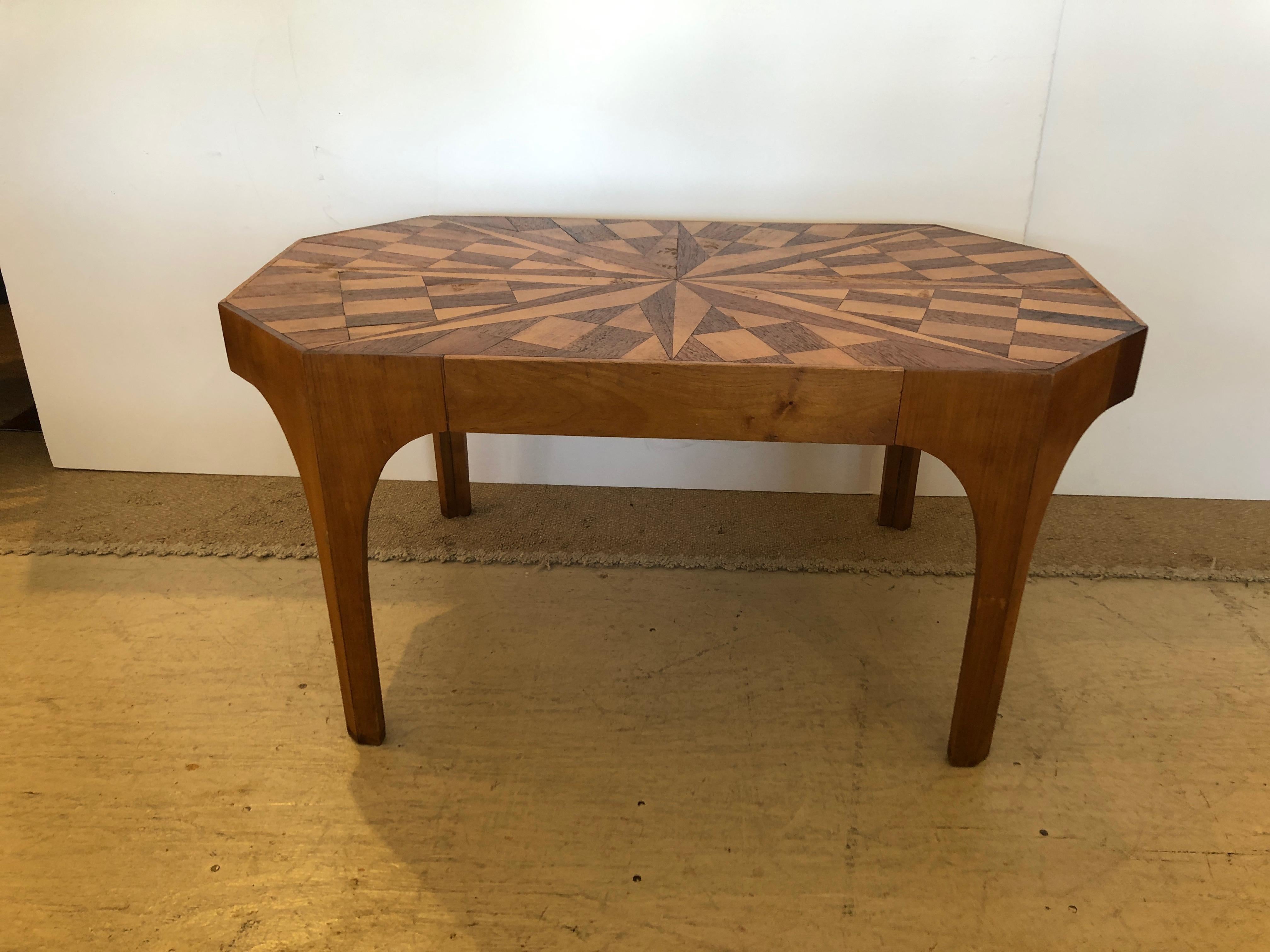 mixed wood table