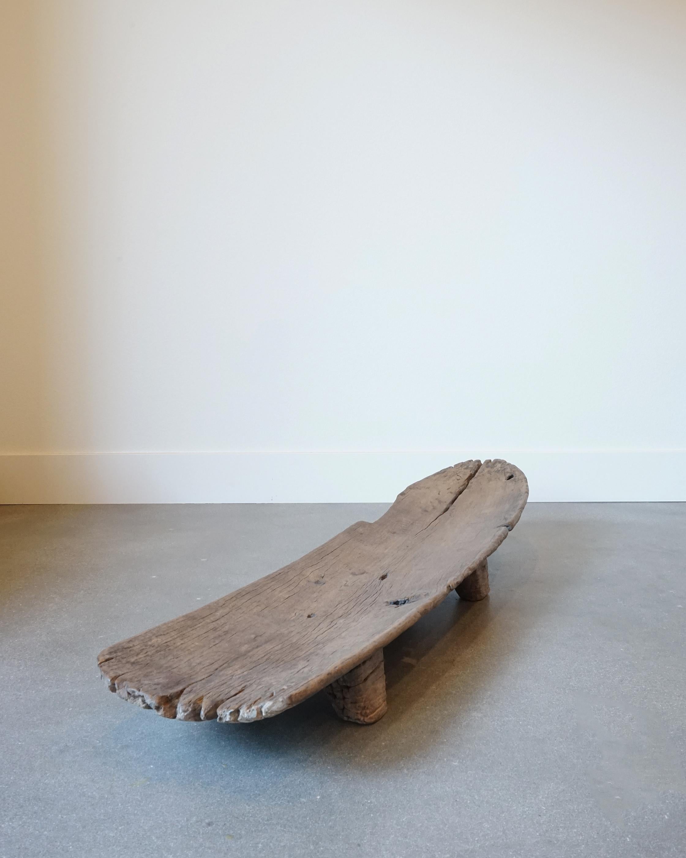 Minimalist Vintage Senufo African Gbanda Primitive Bench, Console Table, 20th Century