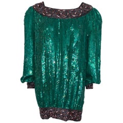 Vintage Sequin  Dress Circa 1980