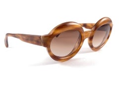 Vintage Serge Kirchhofer Oval Honey Tortoise Frame Mod 76 1970'S Austria