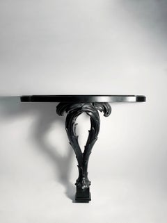Console di palme d'epoca del designer Serge Roche