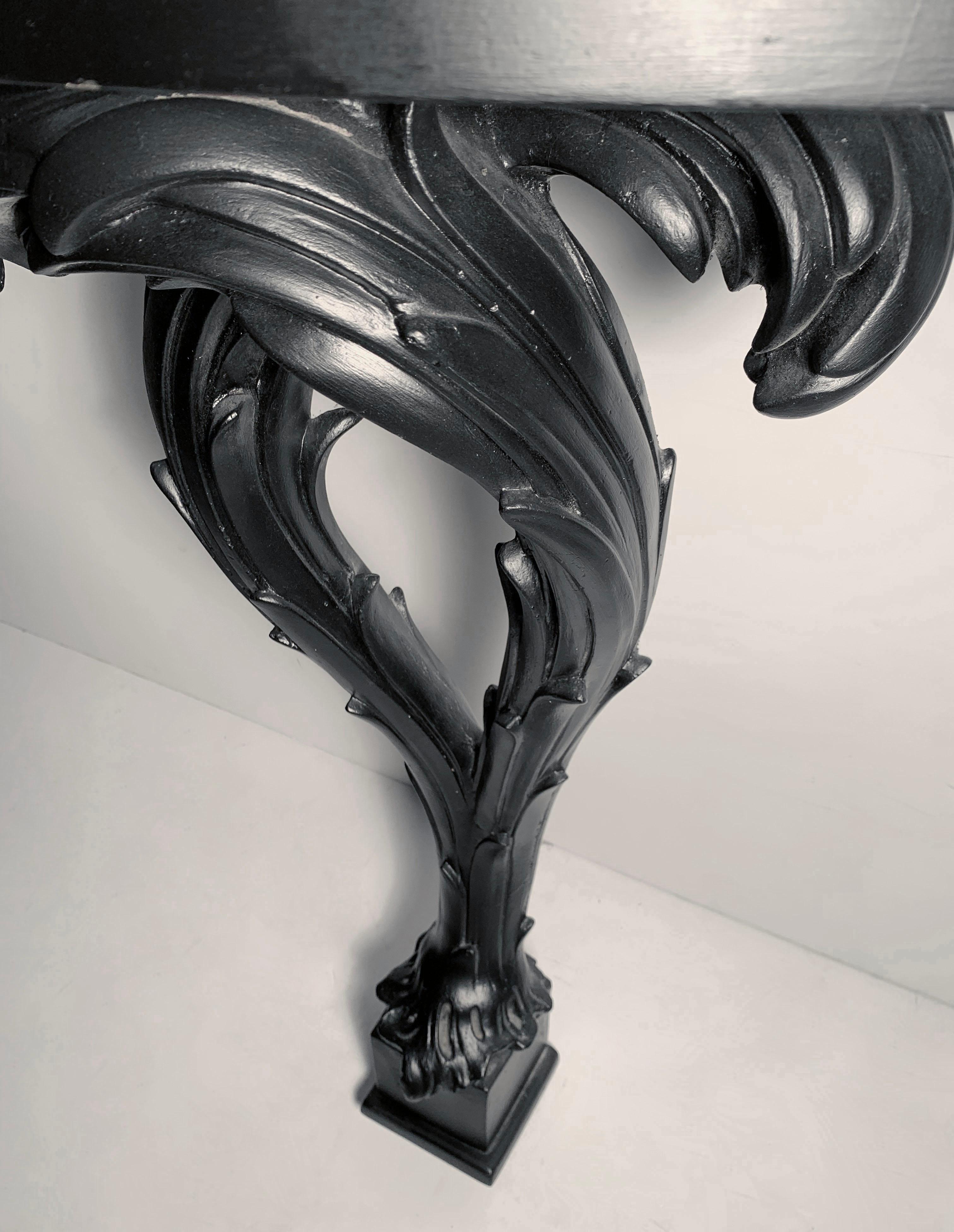 20th Century Vintage Serge Roche Designer Palm Console For Sale