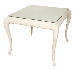 Tavolo da gioco e quattro sedie vintage di Serge Roche