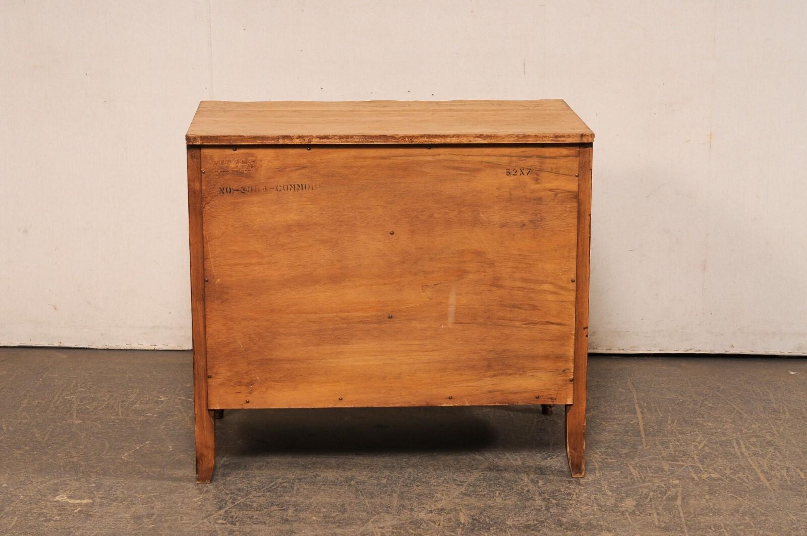 Vintage Serpentine Commode w/Rococo Pulls For Sale 2