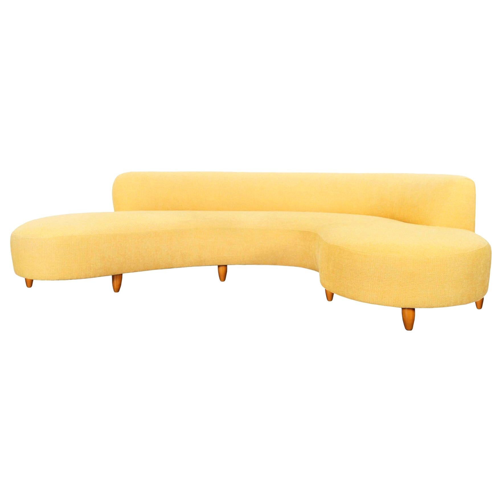 Vintage "Serpentine" Sofa