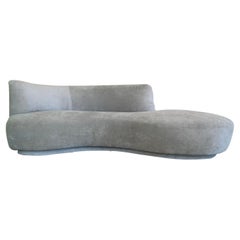 Vintage Serpentine Sofa with Plinth Base