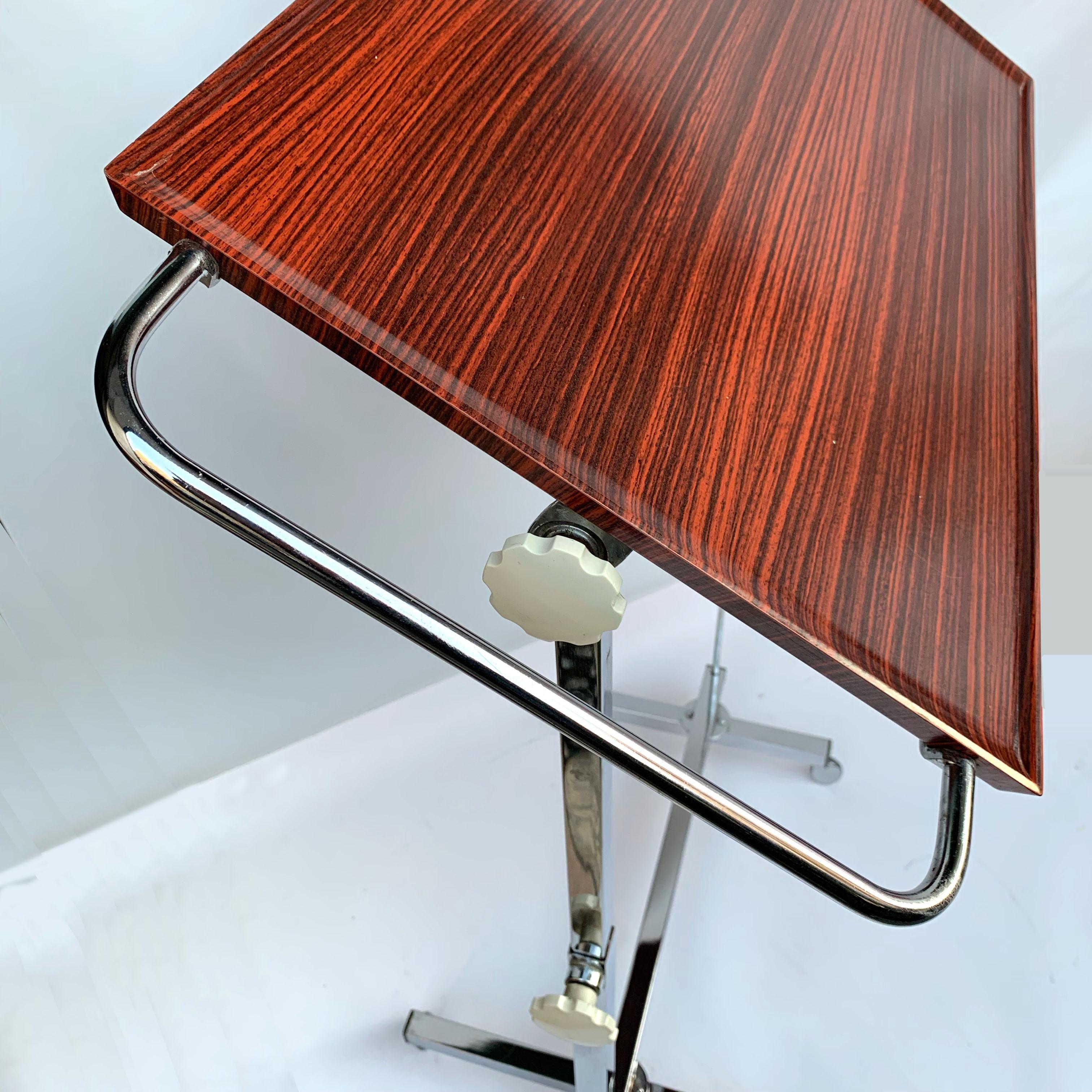 Mid-Century Modern Vintage Service Trolley by Variett Bremshey for Bremshey & Co., Germany, 1966 For Sale