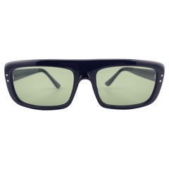 Lunettes de soleil vintage Servin noir à large monture Midcentury 1960
s