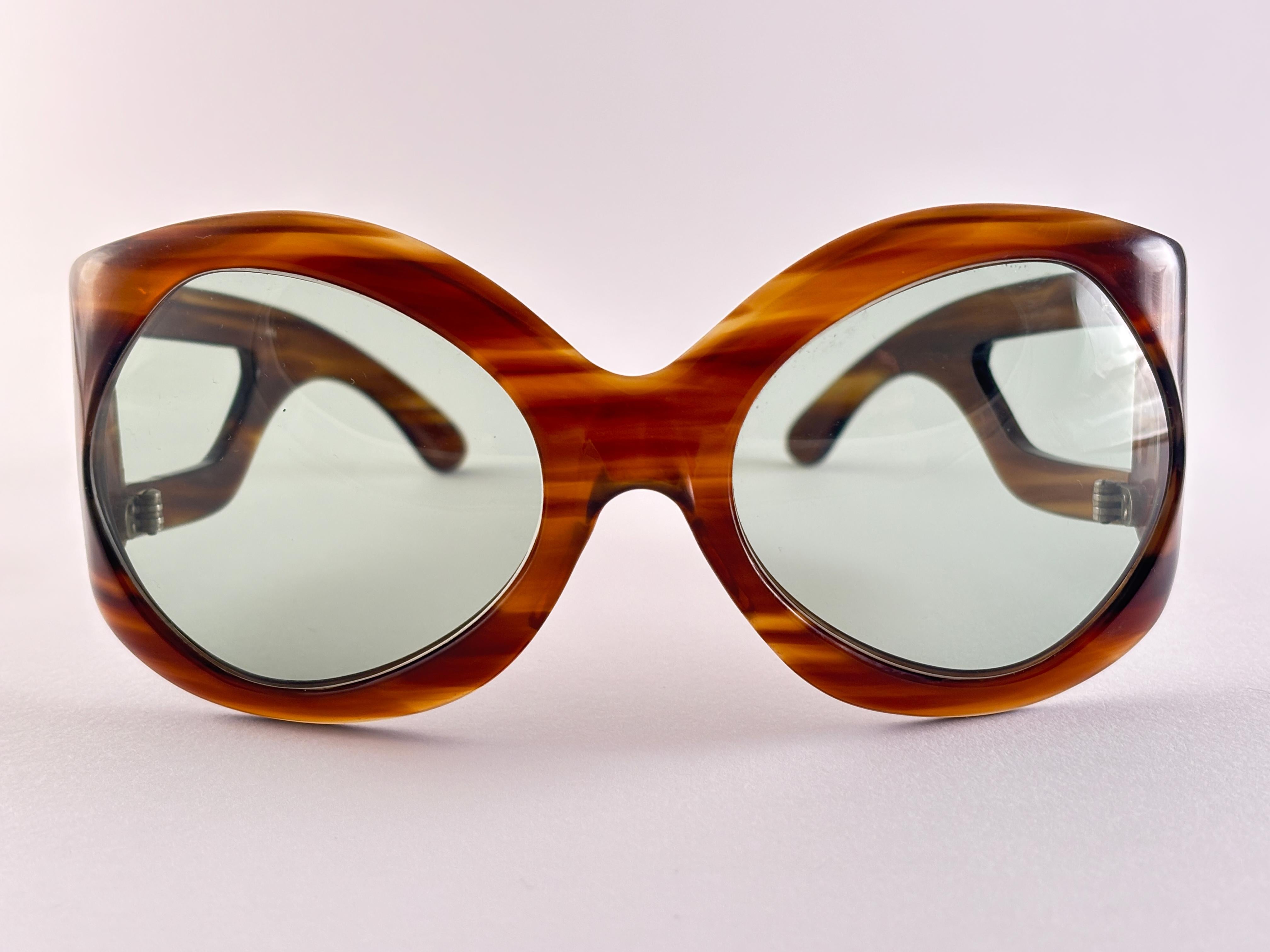 Vintage Servin Oversized Tortoise 1970's Sunglasses Made in Spain For Sale 5