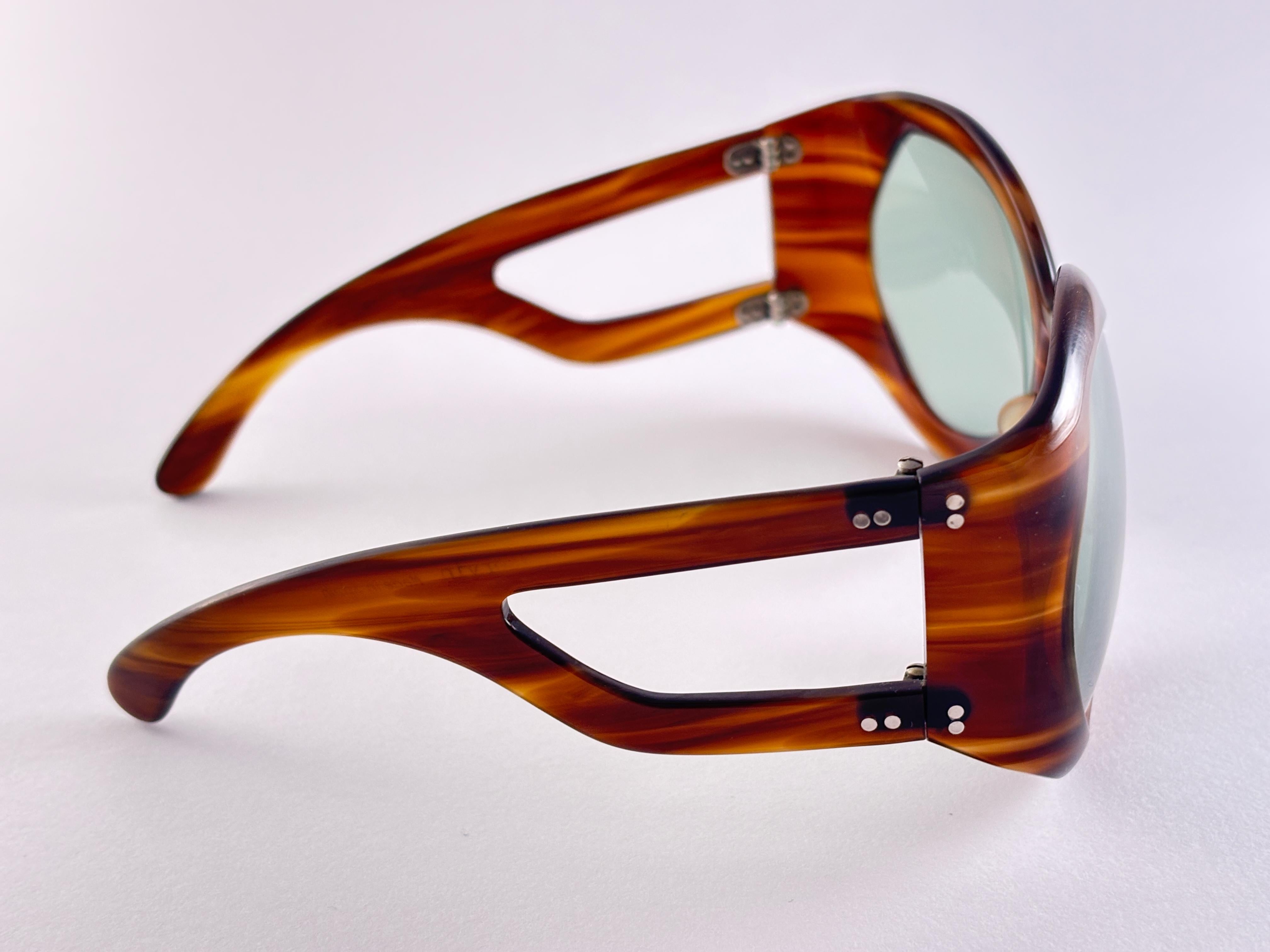 Vintage Servin Oversized Tortoise 1970's Sunglasses Made in Spain For Sale 1