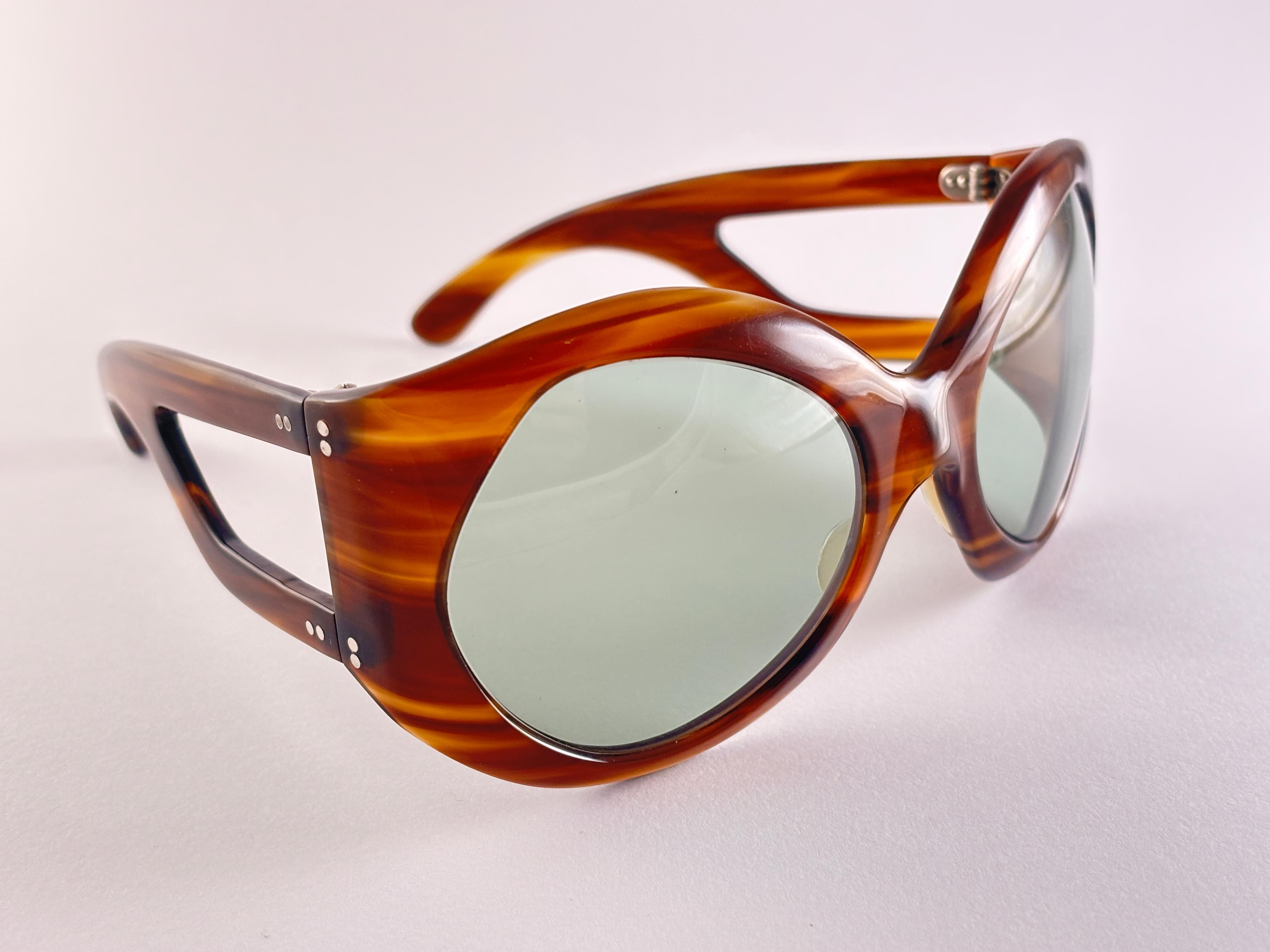 Vintage Servin Oversized Tortoise 1970's Sunglasses Made in Spain For Sale 4