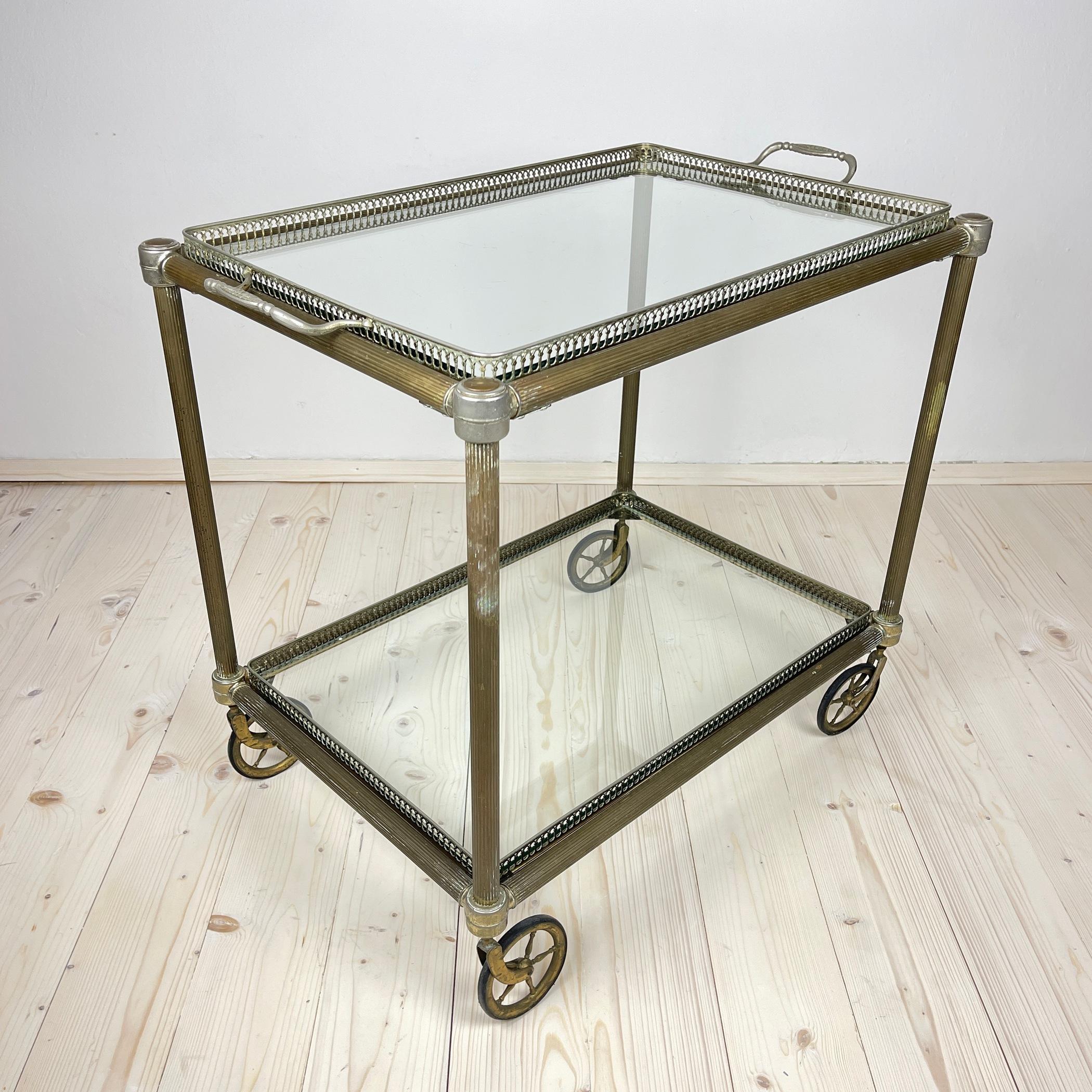 Vintage Serving Bar Cart, Italy, 1950s 2