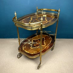 Vintage Serving Bar Cart Italy 1950s