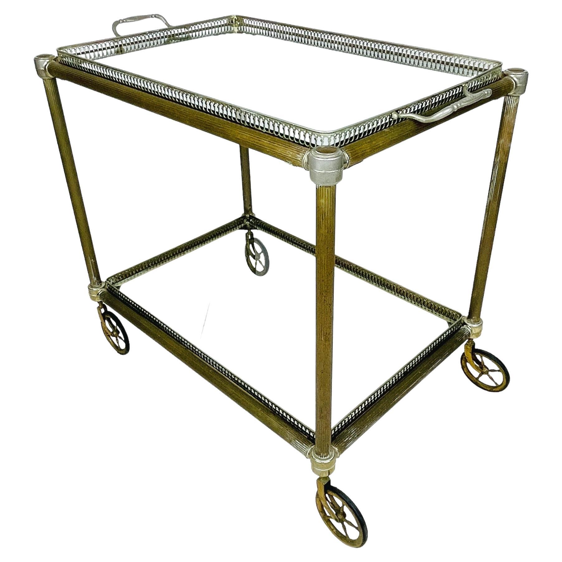 Vintage Serving Bar Cart, Italy, 1950s