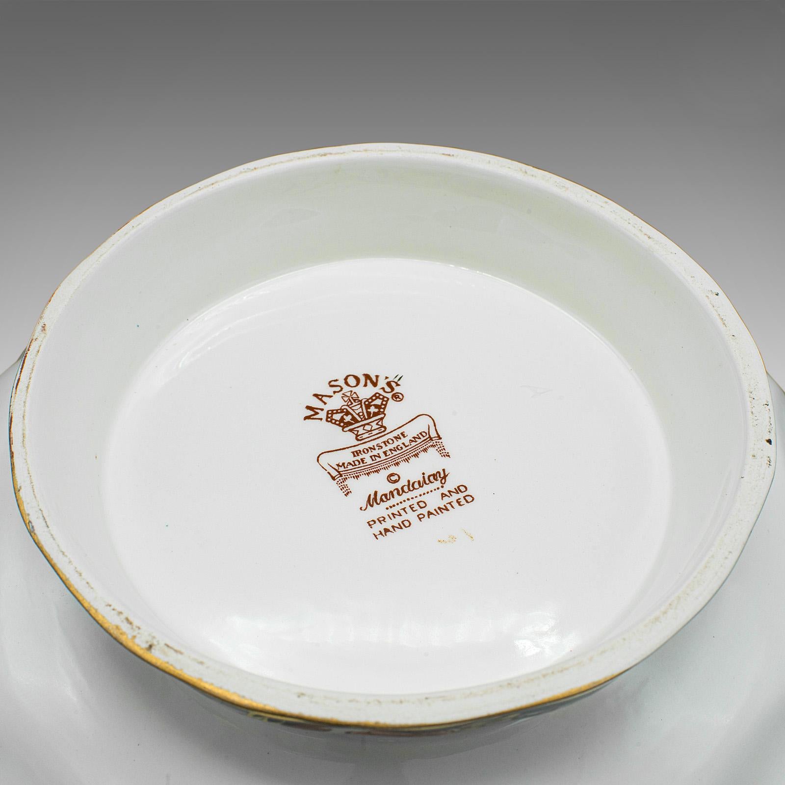 Vintage Serving Bowl, English, Ceramic, Decorative Fruit Dish, Late 20th Century For Sale 6