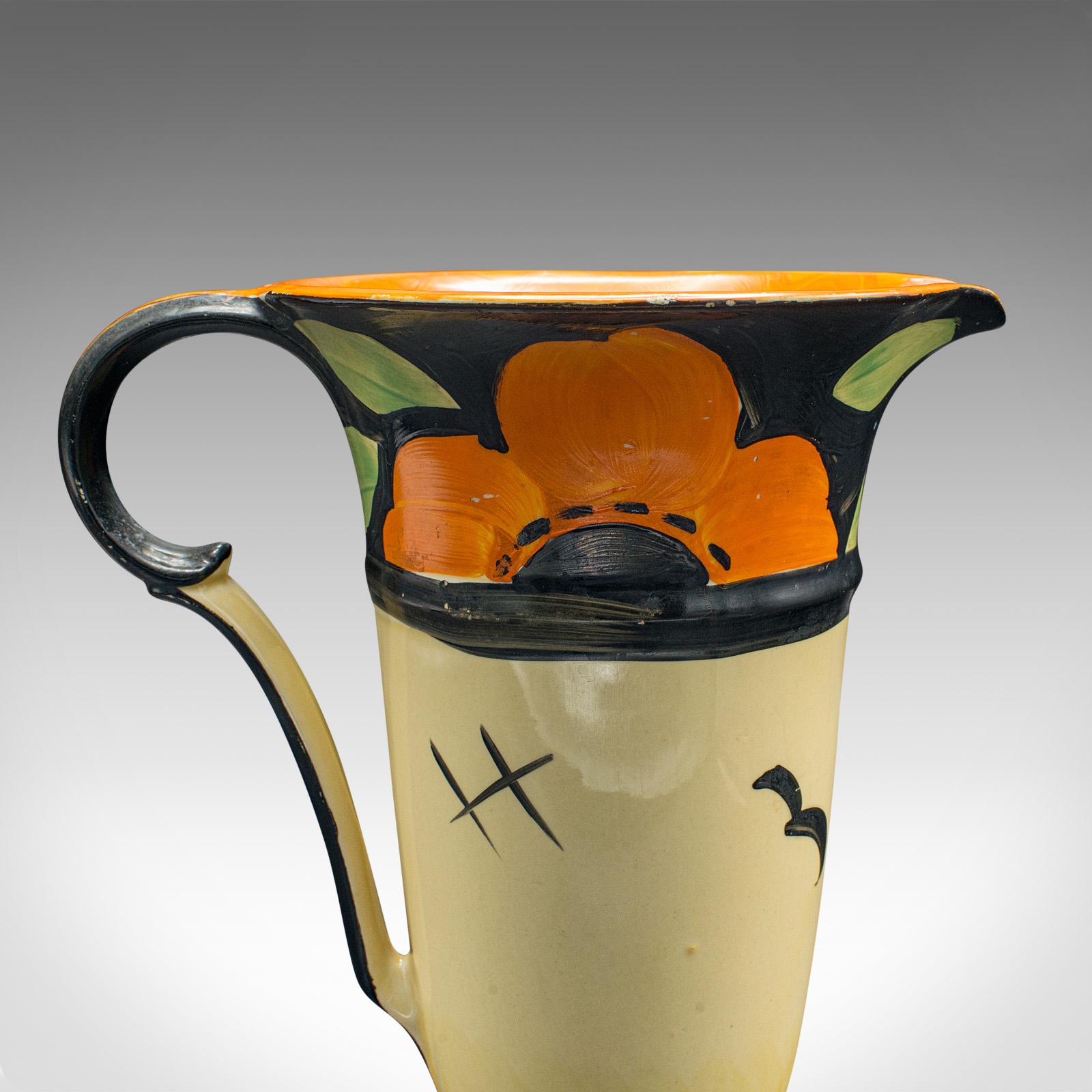 Vintage-Servierkrug, englisch, Keramikgießer, Art déco, frühes 20. Jahrhundert, 1930 im Angebot 4