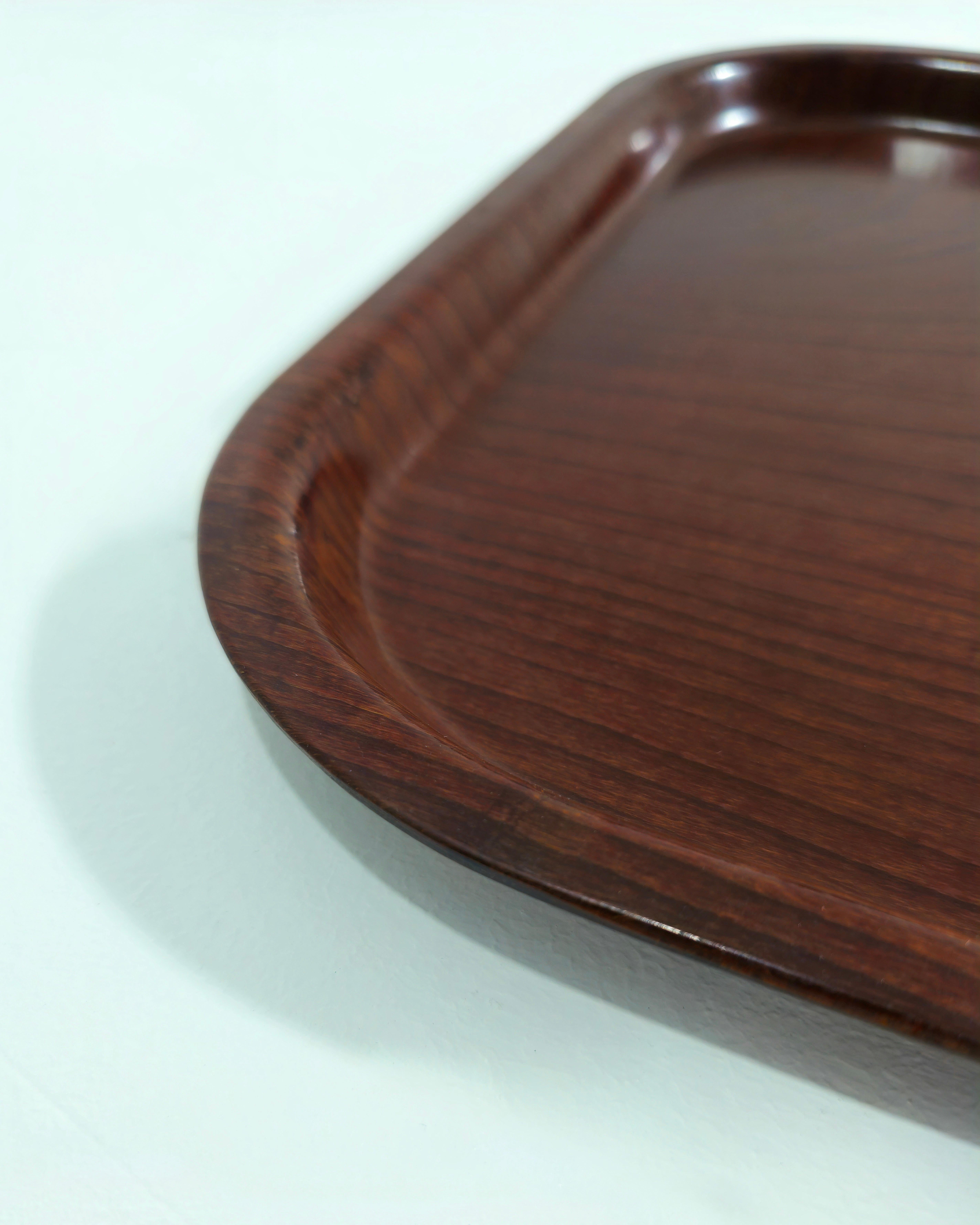 Vintage Serving Tray by Gerling Sol-Ohligs in Wood Mid-Century 1960s In Excellent Condition In Palermo, IT