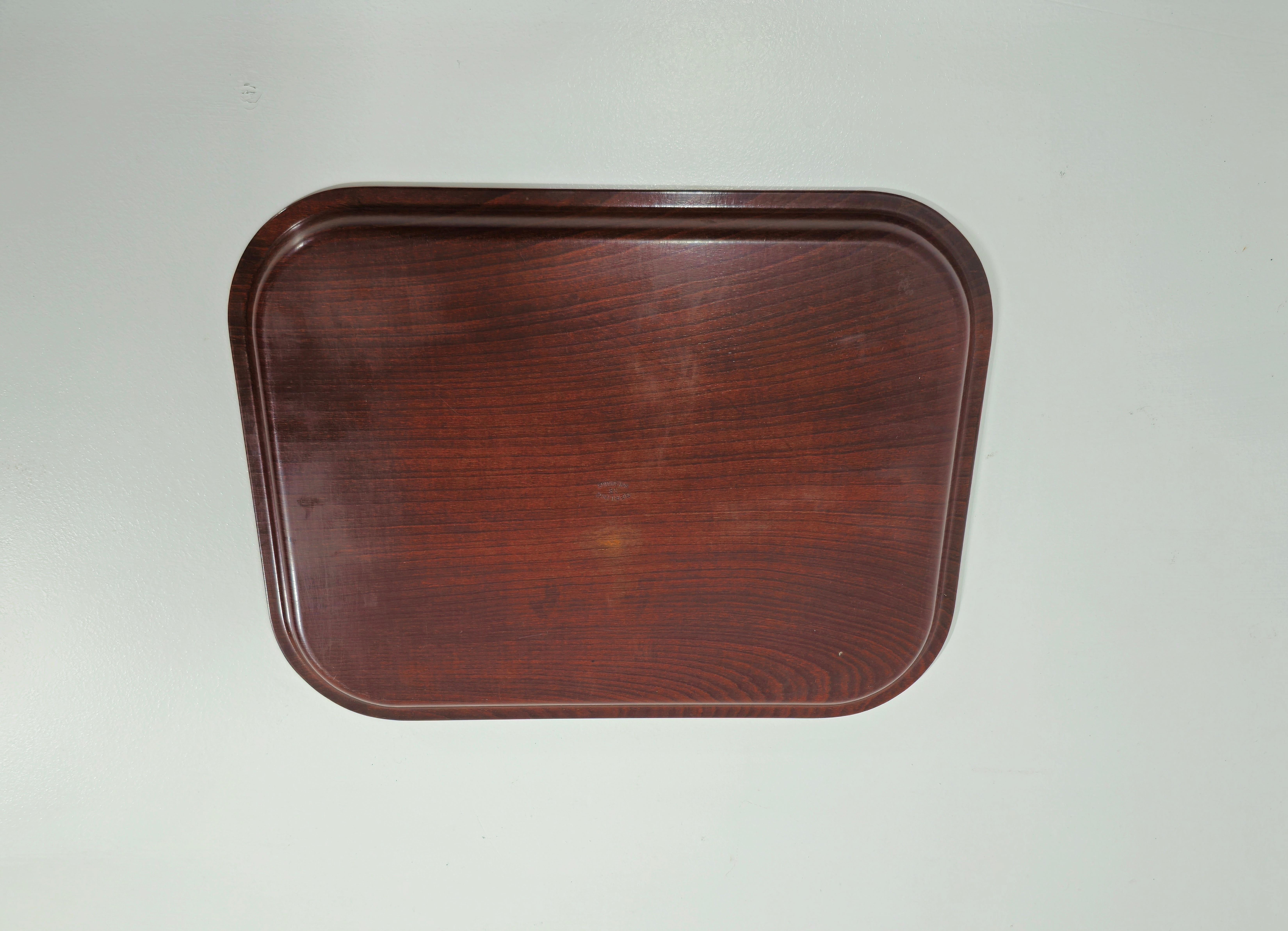 Vintage Serving Tray by Gerling Sol-Ohligs in Wood Mid-Century 1960s 1