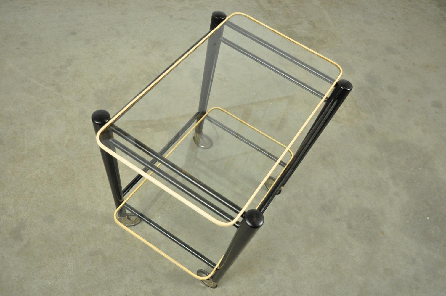 Vintage serving trolley by the former Dutch furniture manufacturer Coja, 1950s For Sale 1