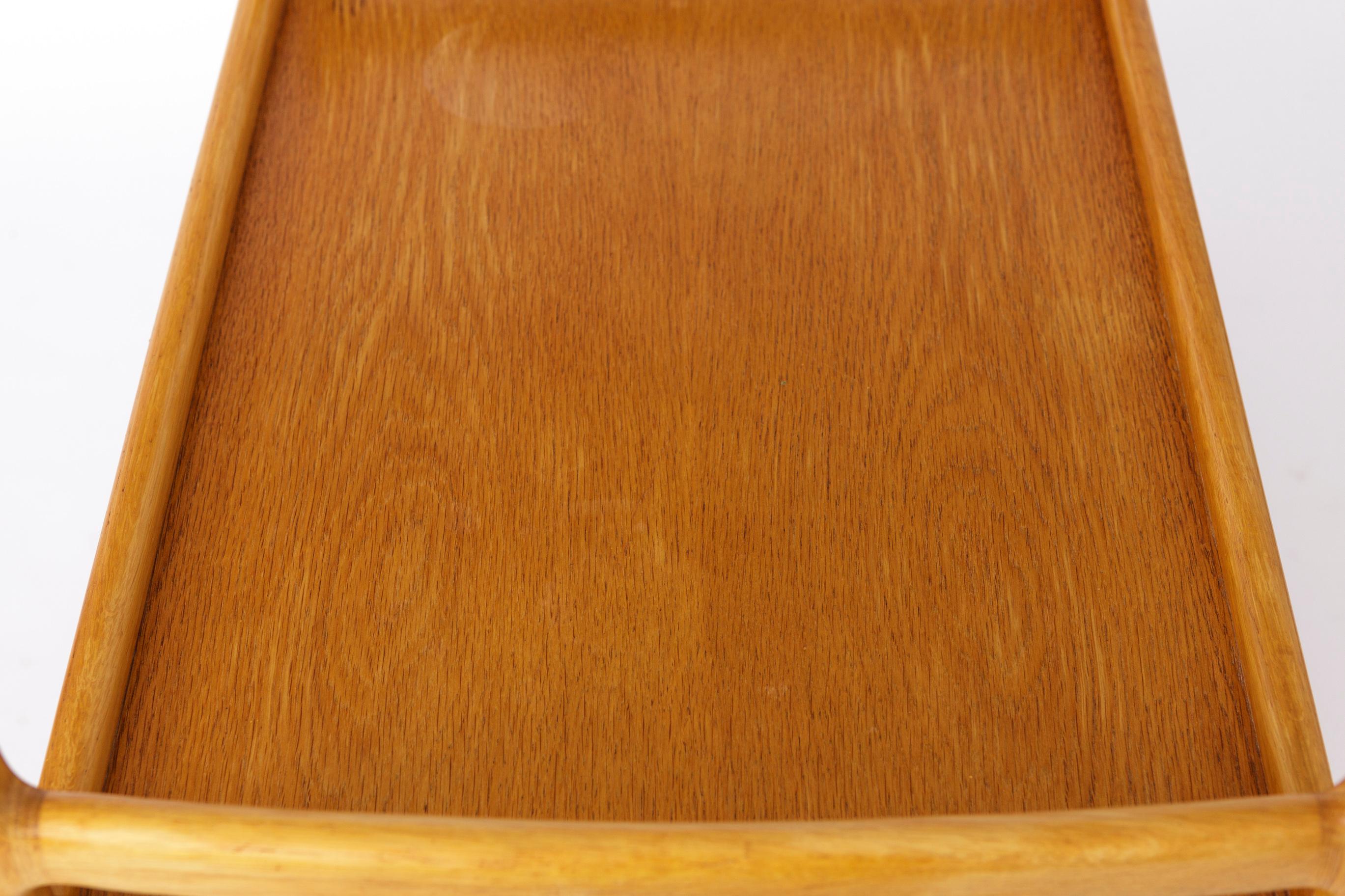 Vintage Serving Trolley Oak 1970s Danish en vente 1