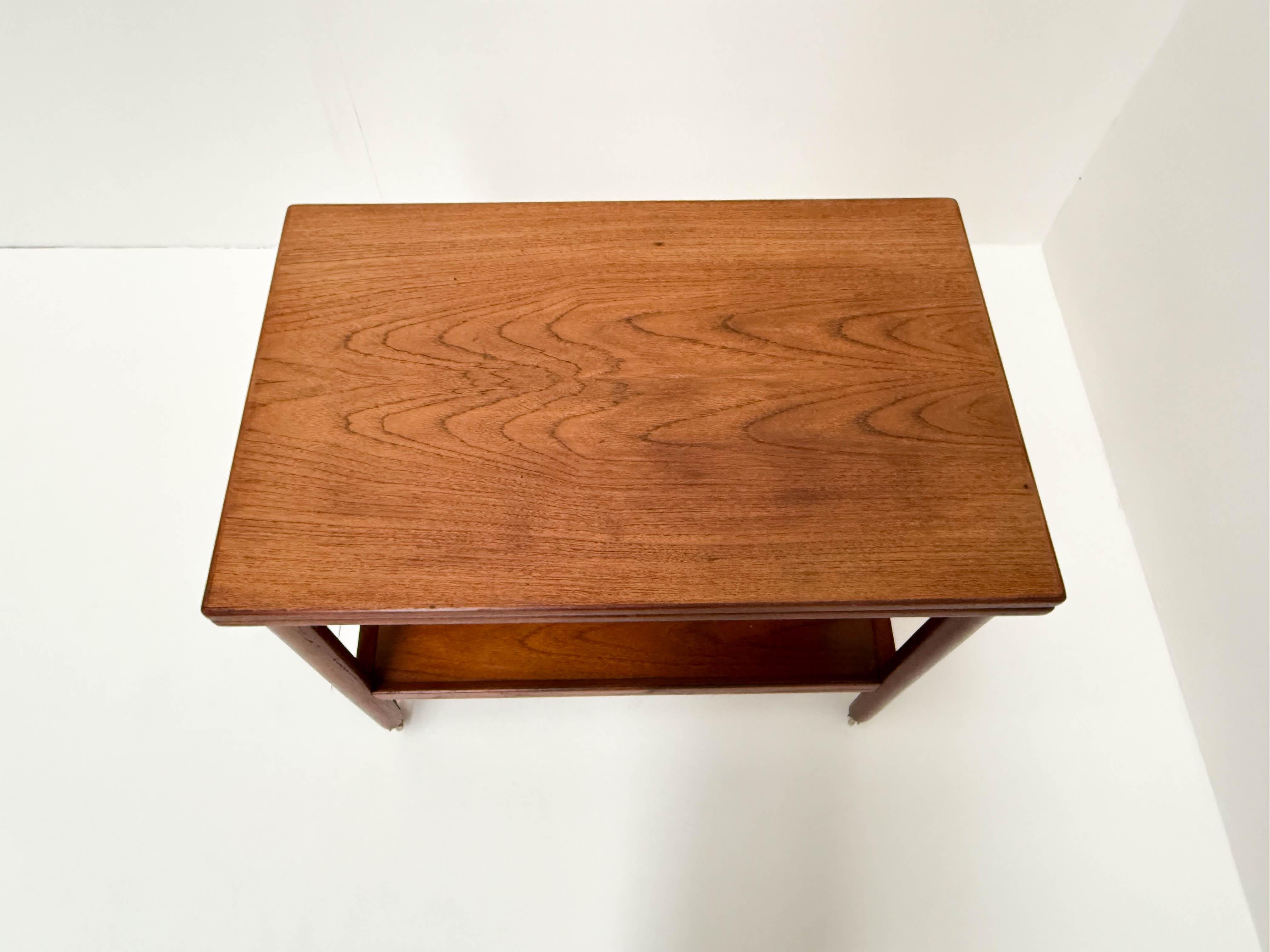 Mid-Century Modern Vintage Serving Trolley, P. Jeppesen Møbelfabrik, 1960s For Sale