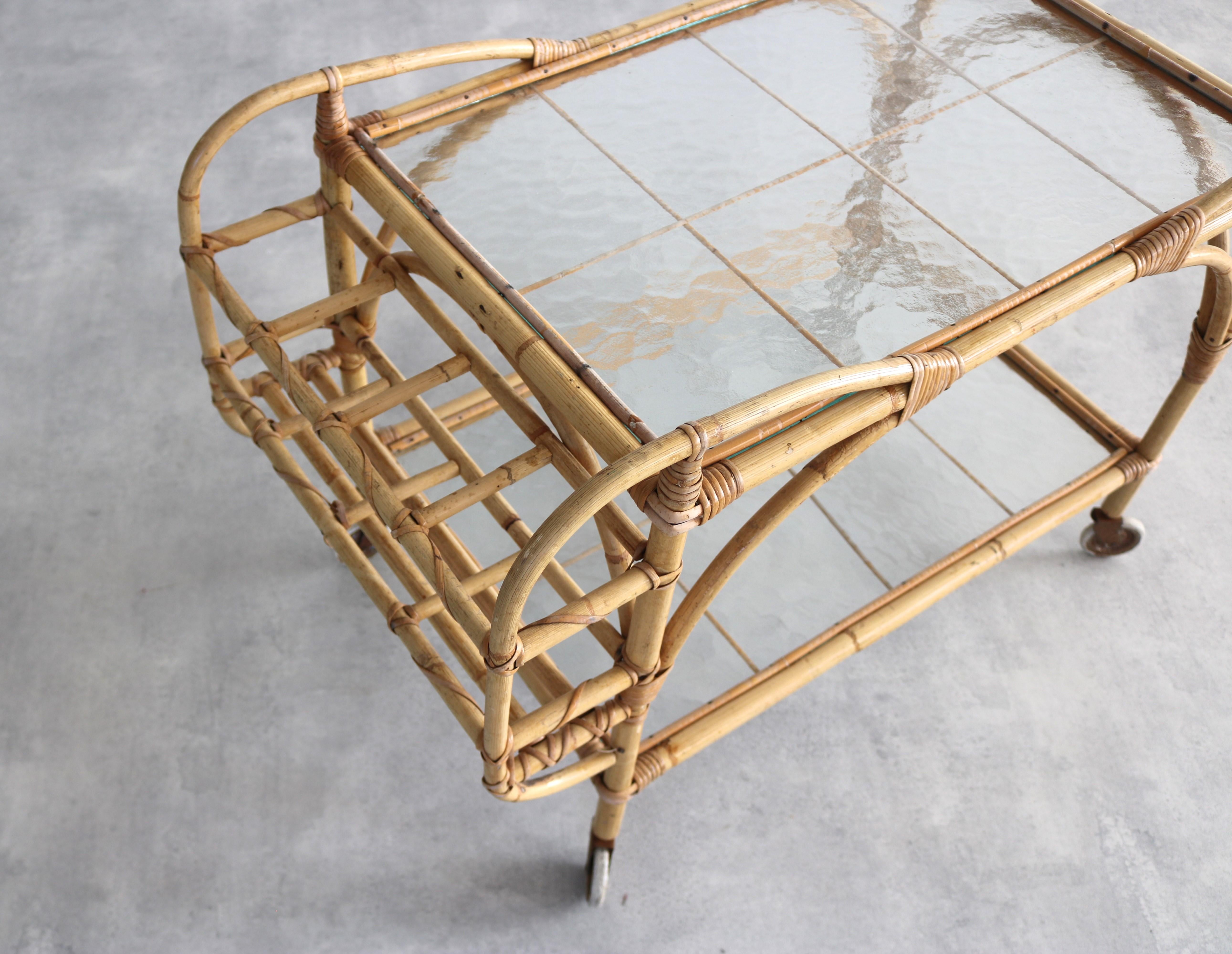 Mid-20th Century vintage serving trolley | side table | 60s | Sweden For Sale